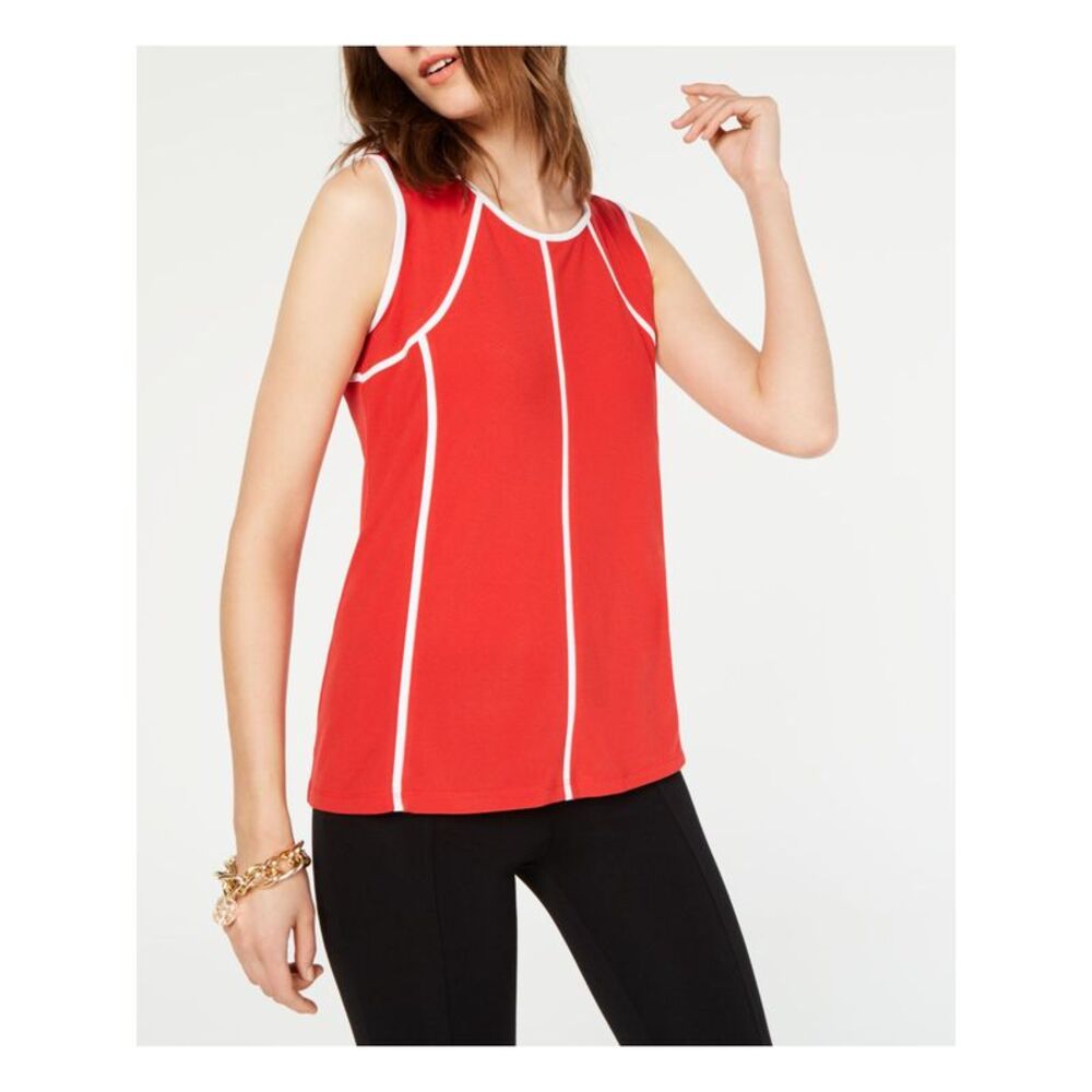 ALFANI Womens Top Tank Sleeveless Jewel Neck